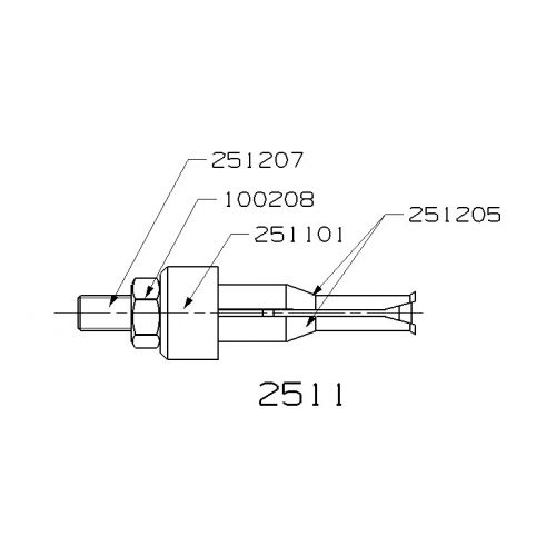 EXTRACTOR DE PINZA INTERIOR FORZA SERIE 2500